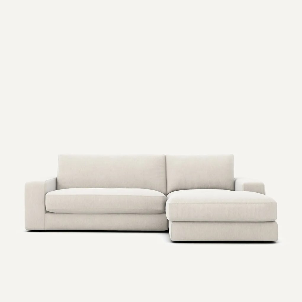 Hoekbank, chenille fluweel, Skander