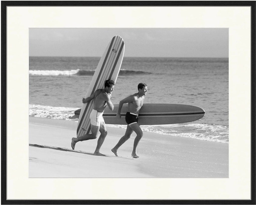 Ingelijste digitale print Surf Running