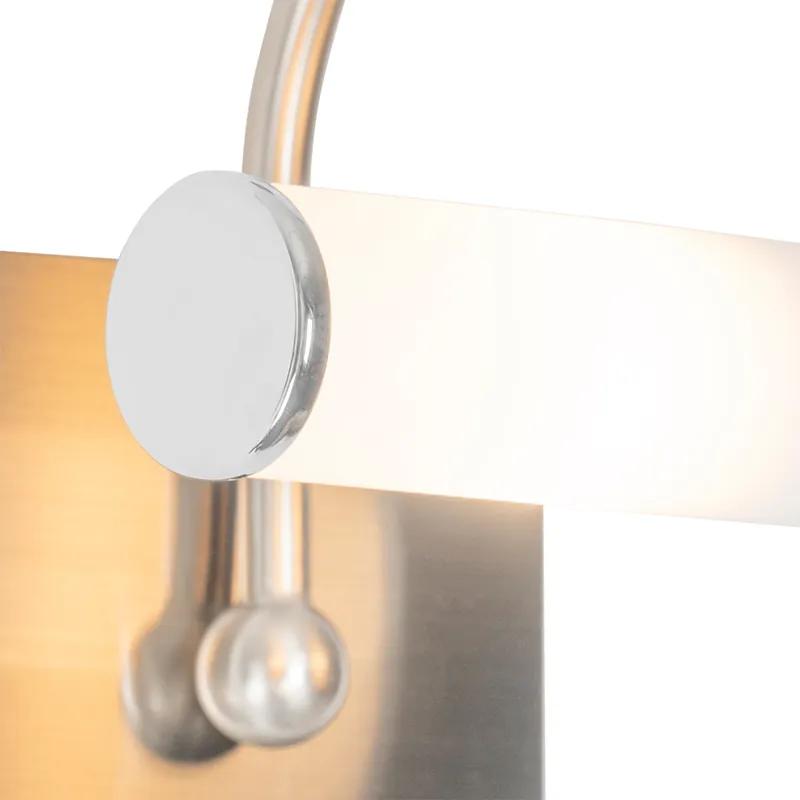 Klassieke badkamer wandlamp staal IP44 2-lichts - Bath Arc Klassiek / Antiek G9 IP44 Lamp