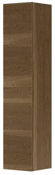 INK Badkamerkast - 36x37x169cm - 1 deur - verticaal gefreesd - eiken Massief eiken Aqua 1259574