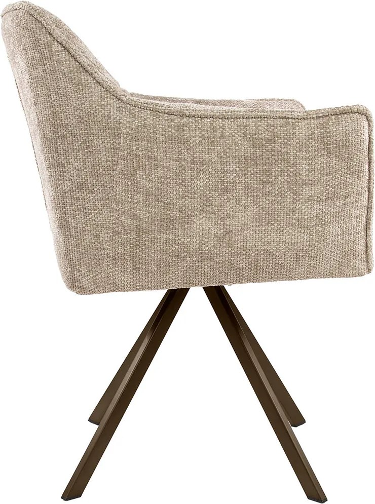 Draaibare Eetkamerstoel Zandkleur