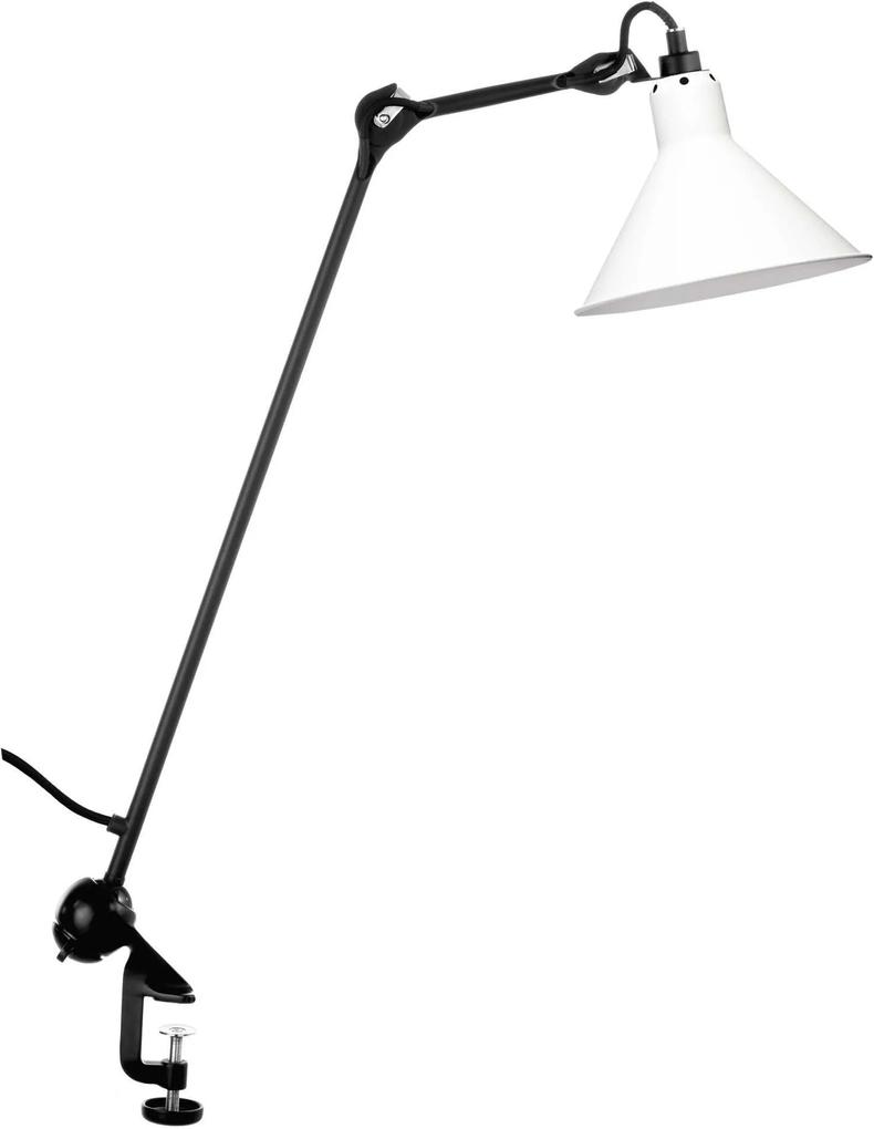 DCW éditions Lampe Gras N201 bureaulamp met tafelklem wit