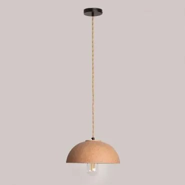 Hanglamp Van Porselein Ouval Bruin – Karamel - Sklum