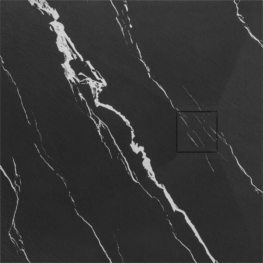 Douchebak Rea Magnum CARRARA BLACK 90x90