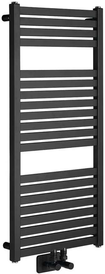 Sapho Tondi radiator zwart mat 45x97cm 415W