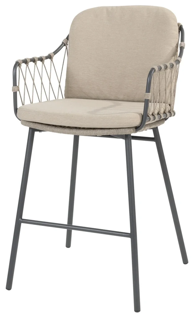 Prego barstoel taupe rope Taste 4SO
