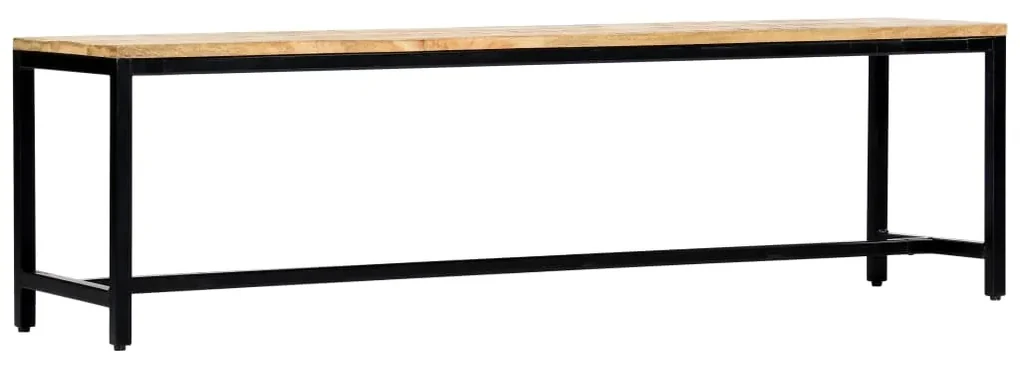 vidaXL Eetbank 160 cm massief ruw mangohout