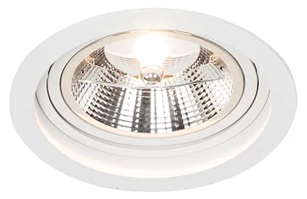 Set van 6 Ronde inbouwspot wit verstelbaar - Chuck 111 GU10 Binnenverlichting Lamp