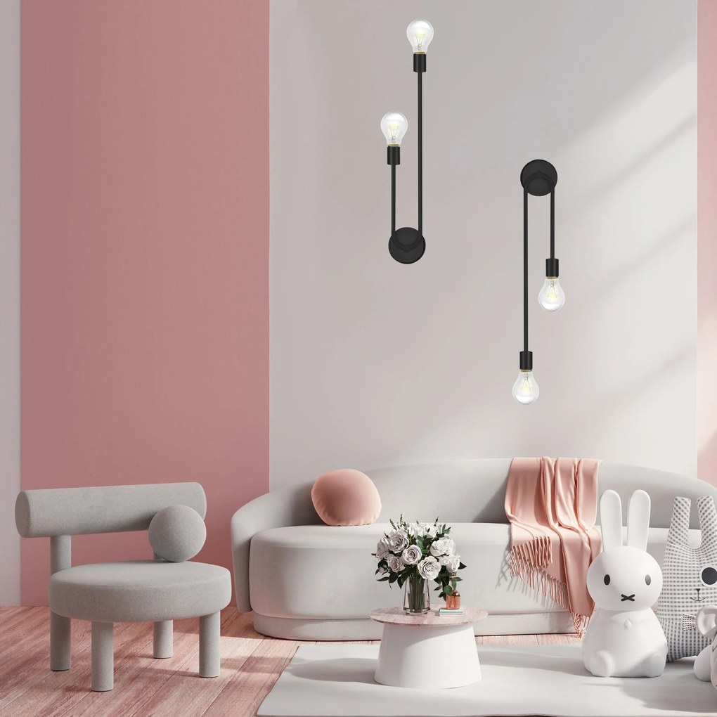 WANDLAMP APP1147-2W zwart