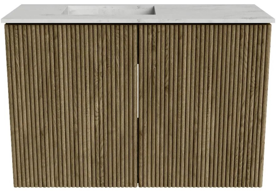 Mondiaz Joya DLux 60cm toiletmeubel dusk met wastafel faye links 1 kraangat opalo