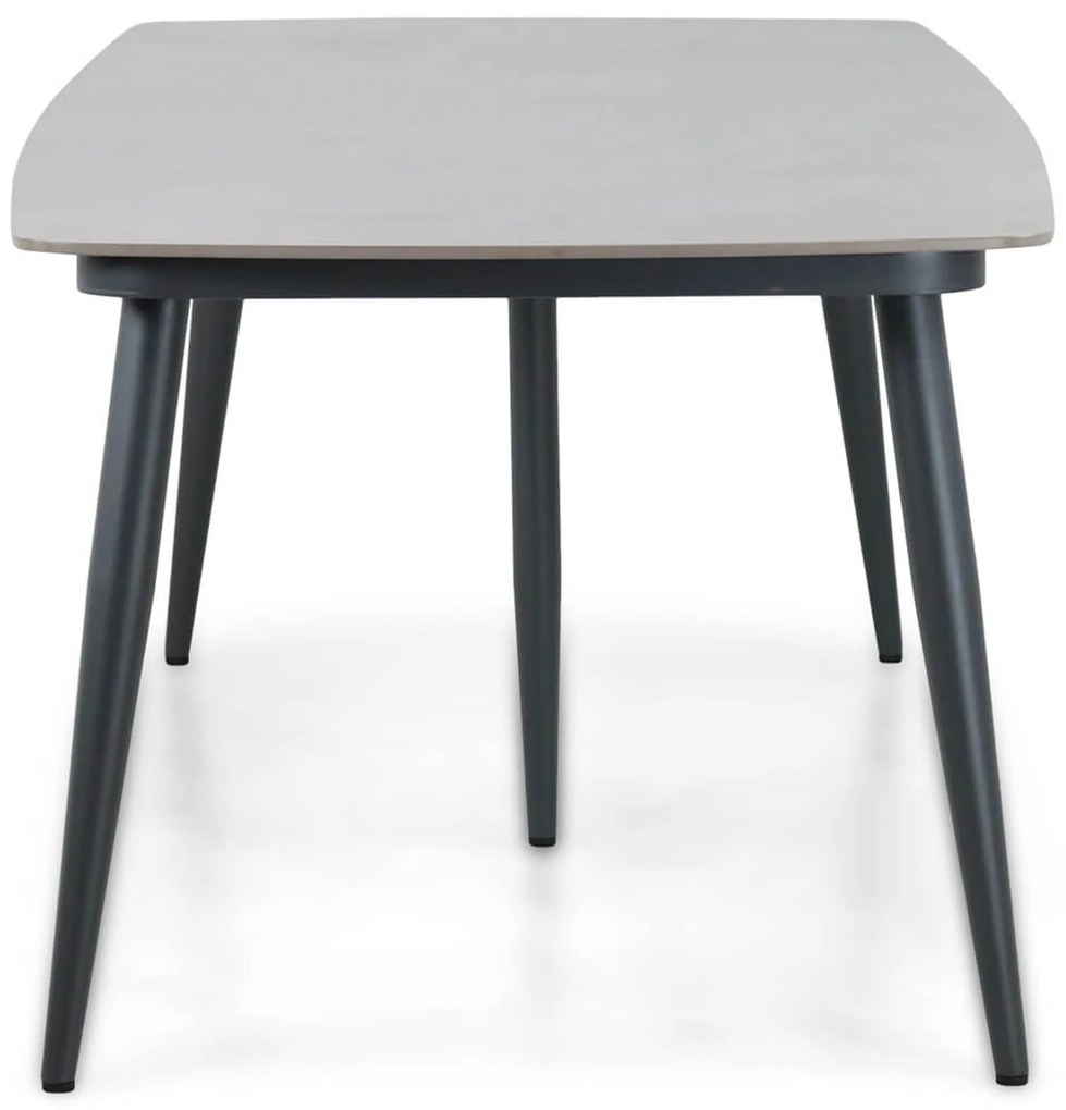 Tuinset 6 personen 240 cm Aluminium/wicker Grijs Santika Furniture Santika Tika