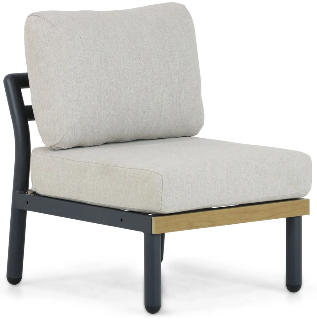 Hoek loungeset 6 personen Aluminium Grijs  Santika Furniture Santika