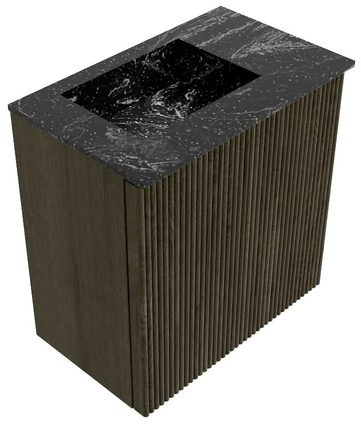 Mondiaz Joya DLux 40cm toiletmeubel shadow met wastafel faye links zonder kraangat lava