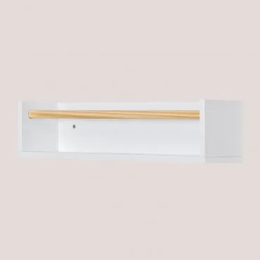 Wandplank In Mdf En Grenenhout Tom Kids Wit - Sklum