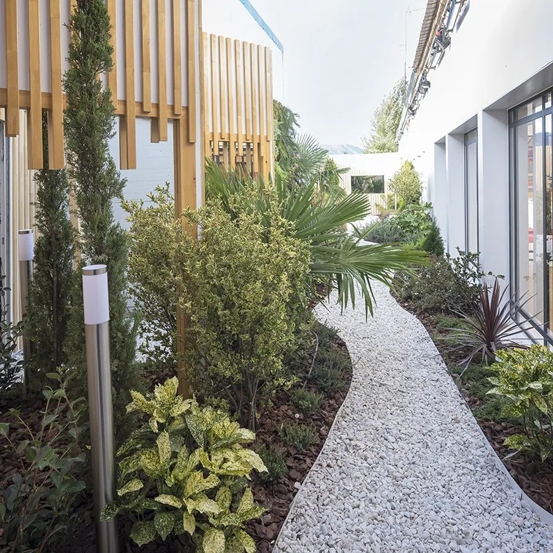 Moderne buitenlamp paal staal 110 cm IP44 - Rox