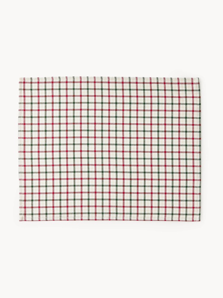 Katoenen placemats Ulla, 2-delig