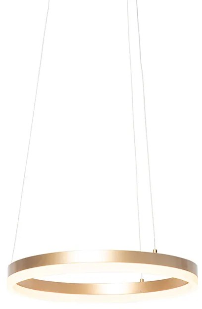 Design hanglamp goud 40 cm incl. LED 3-staps dimbaar - Anello