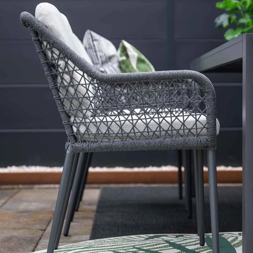 Garden Impressions Pemba tuinset 7-delig - Scot tuintafel Napoli grey 230x115 cm