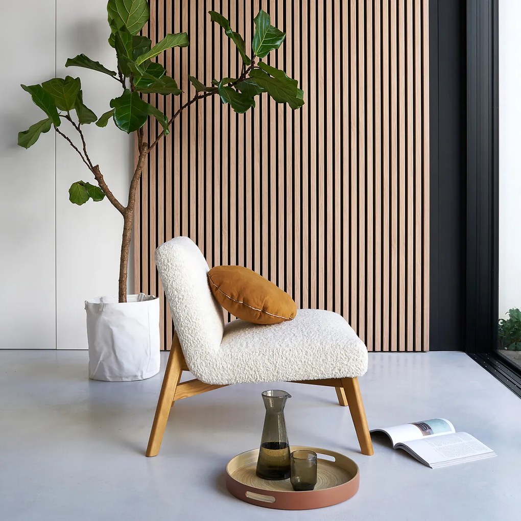 Fauteuil in bouclé stof, Jymari
