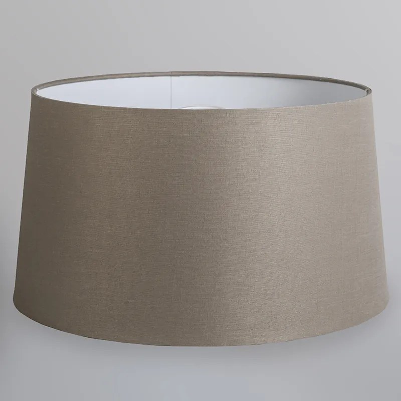 Moderne hanglamp staal met kap 45 cm taupe - Cappo 1