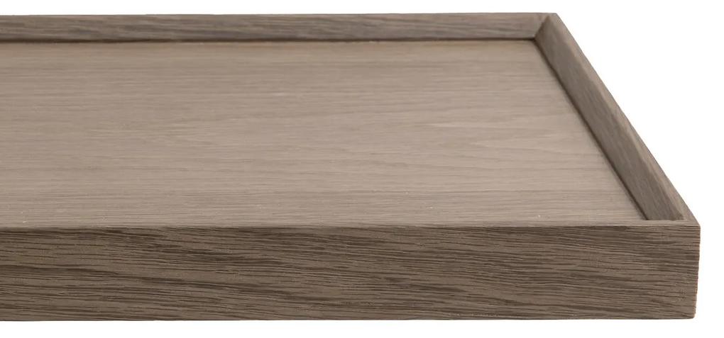 Wandplank in grijs eik L100 cm, Tidder