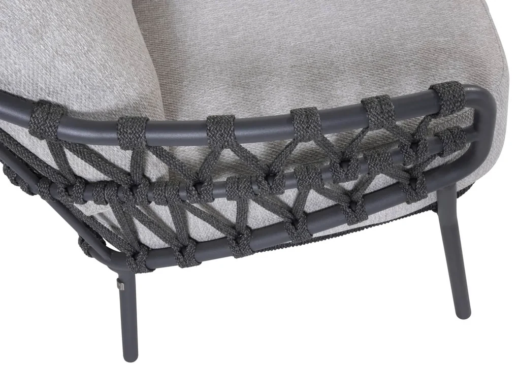 4 Seasons Outdoor Calpi 3-zits loungebank  LoungebankTuinbank    antraciet weerbestendig