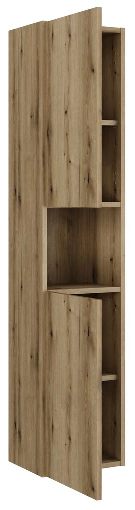 Comad Nova Oak hoge kast 30x25x140cm eiken