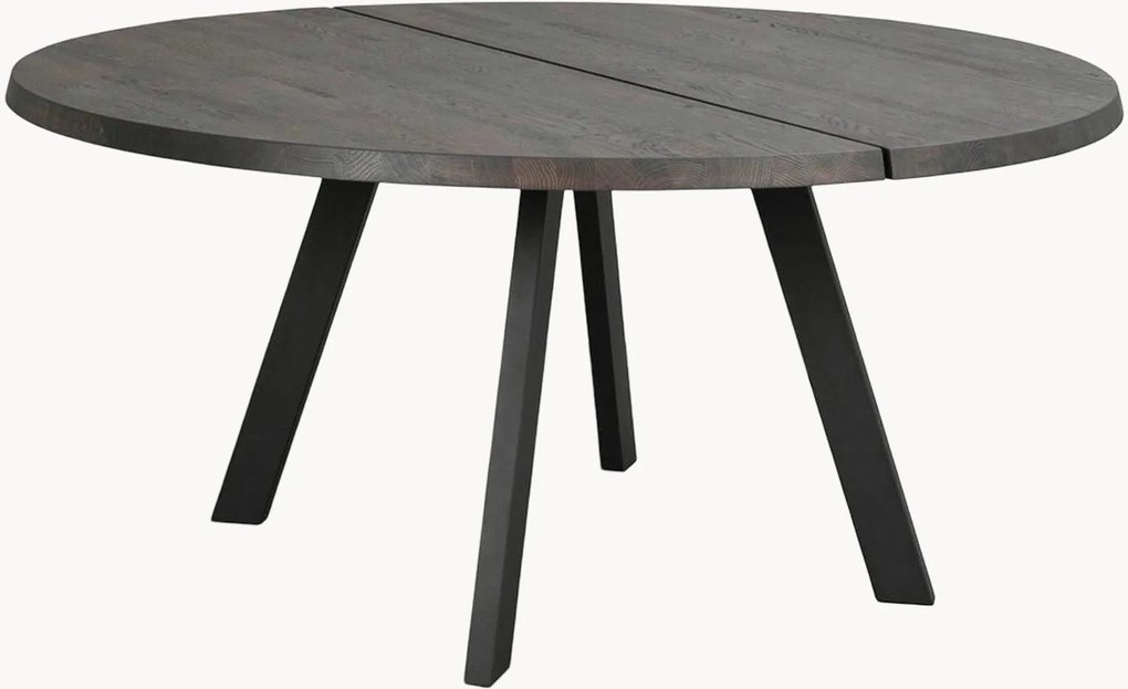Ronde eettafel Fred met eikenhouten tafelblad