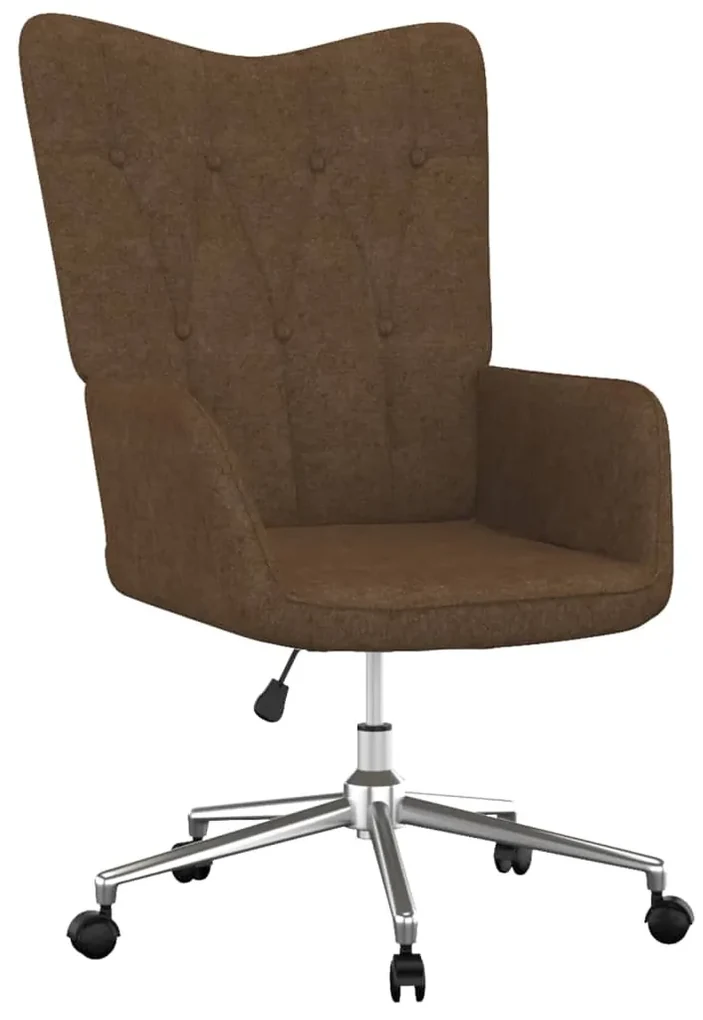 vidaXL Relaxstoel stof bruin