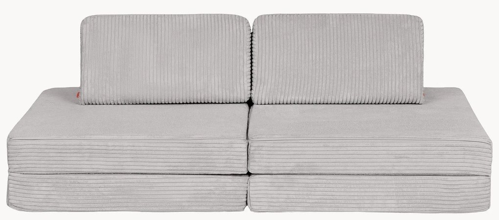 Handgemaakte modulaire fluwelen kinderspeelbank Mila