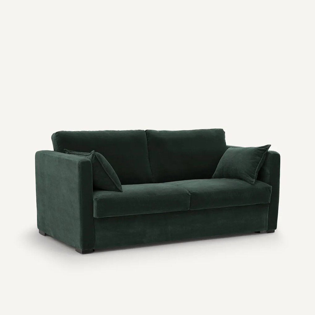 Sofa 3-er, cabrio, fluweel, NÉO KINKAJOU