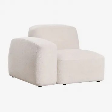 Linkerhoekmodule Voor Bastian Modulaire Bank Chenille Dik Wit - Sklum