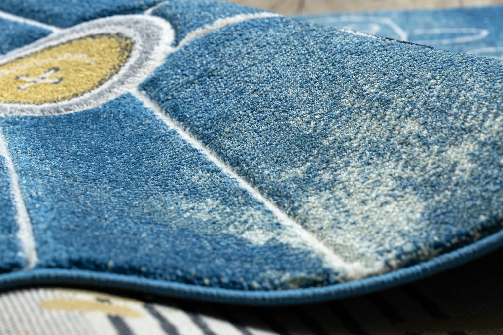 Tapijt PETIT HELICOPTER vliegtuigen blauw