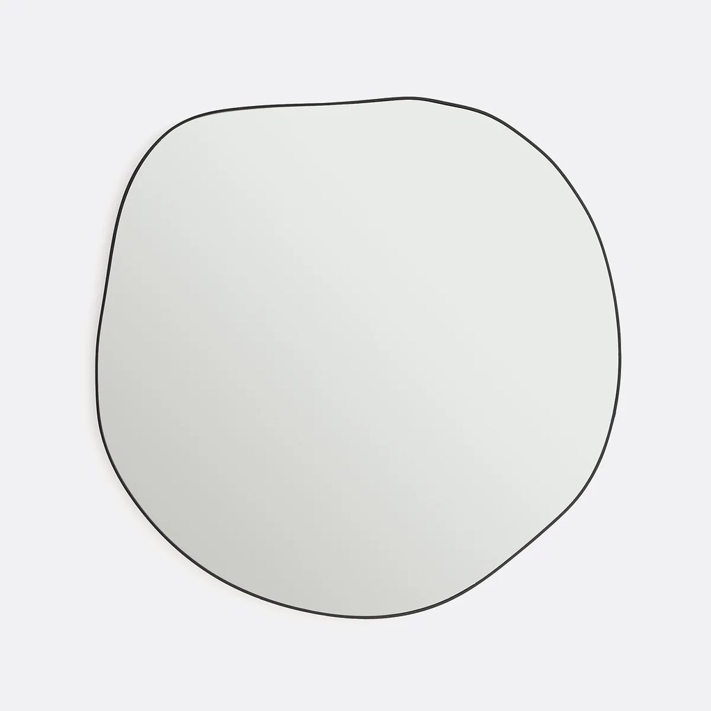 Organische vorm spiegel, lengte 80 cm, hoogte 80 cm, ORNICA