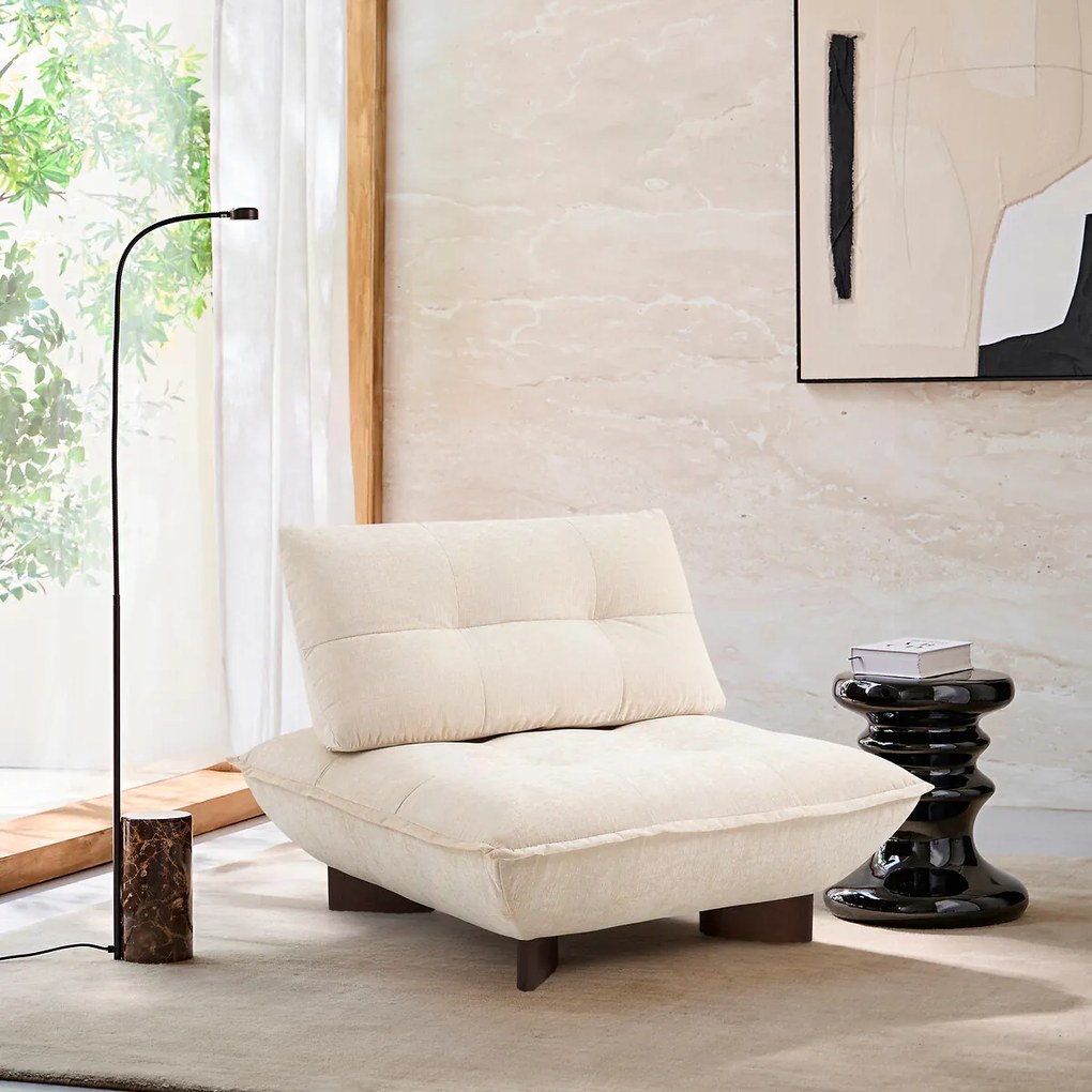 Modulaire zetel in chenille fluweel, Kaori