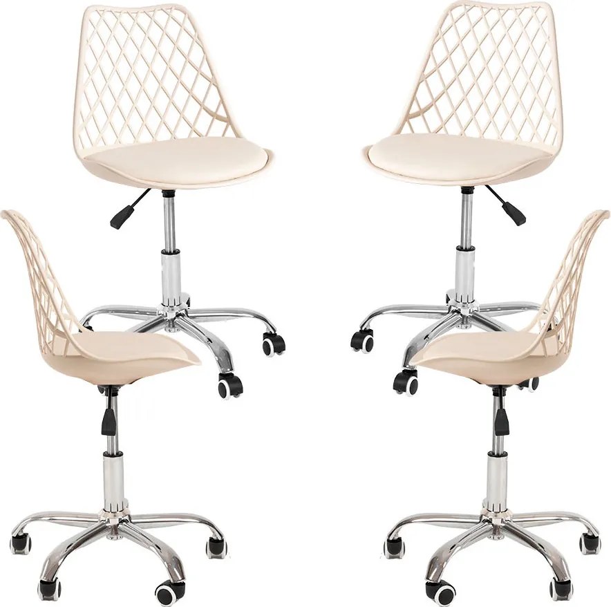 Pak 4 Mima-bureaustoelen in