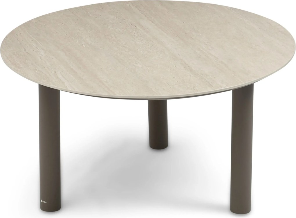 Tuinset Ronde Tuintafel 4 personen 140 cm Rope Zand/Beige Coco Elara/Trino