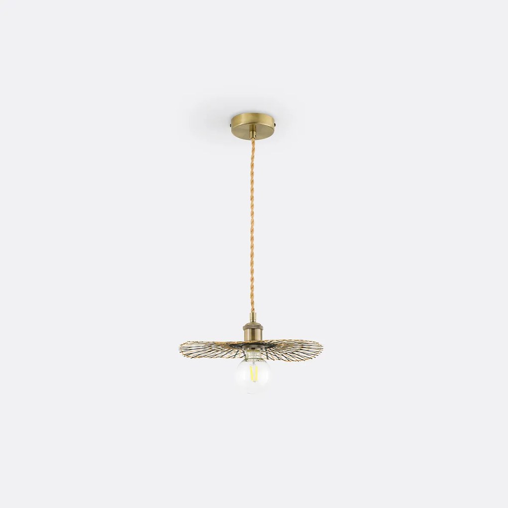 Luchtige hanglamp in bamboeØ30 cm, Ezia