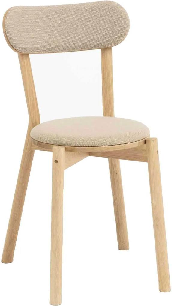 Karimoku New Standard Castor Pad gestoffeerde stoel beige