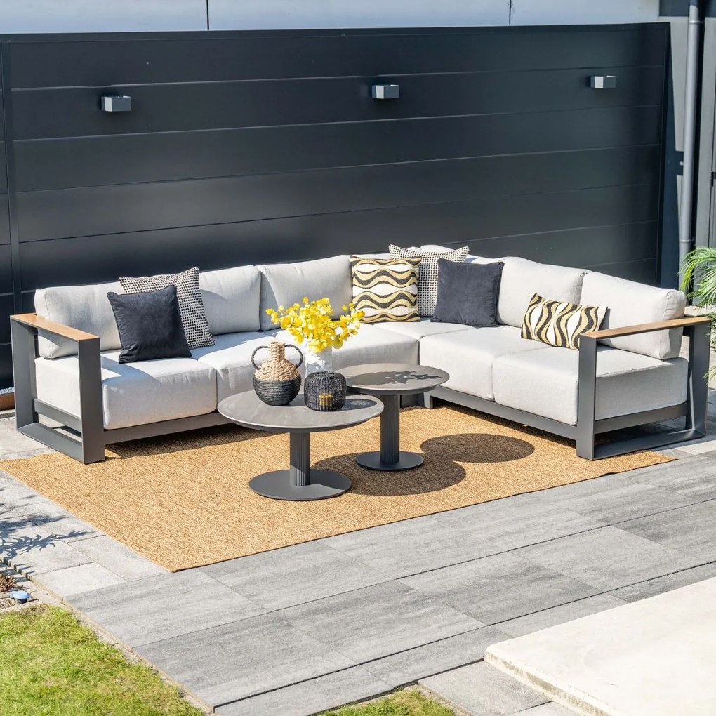 Garden Impressions Liam loungetafel Ø60xH45 cm - donker grijs