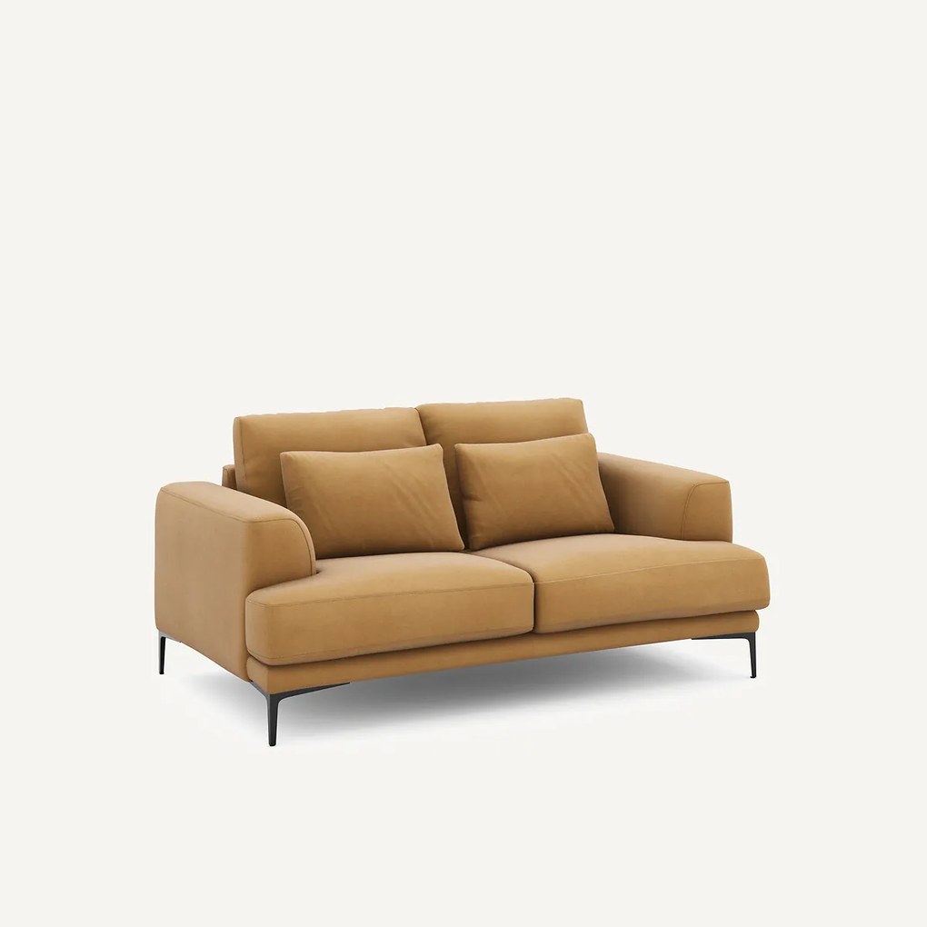 2-zits bank in linnen fluweel, Marsile