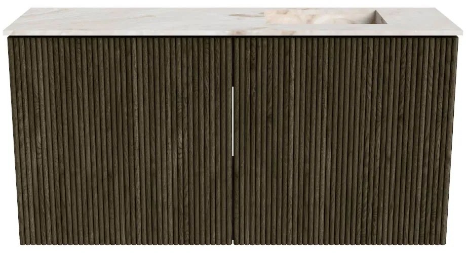 Mondiaz Joya DLux 80cm toiletmeubel shadow met wastafel faye rechts zonder kraangat frappe