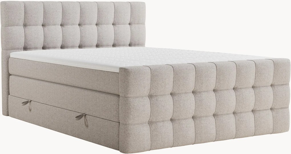 Handgemaakt divan bed Serene met opbergruimte, H4
