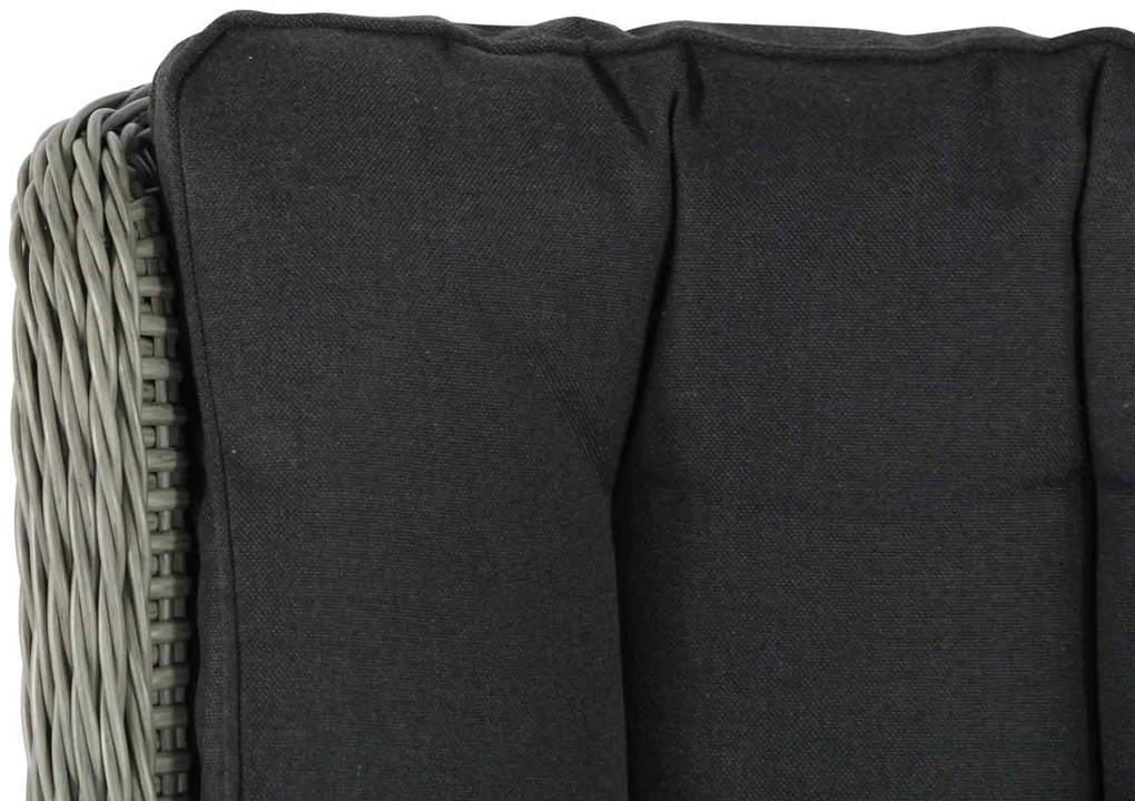 Tuinset 6 personen 240 cm Wicker Taupe Garden Collections Buckingham/Brighton