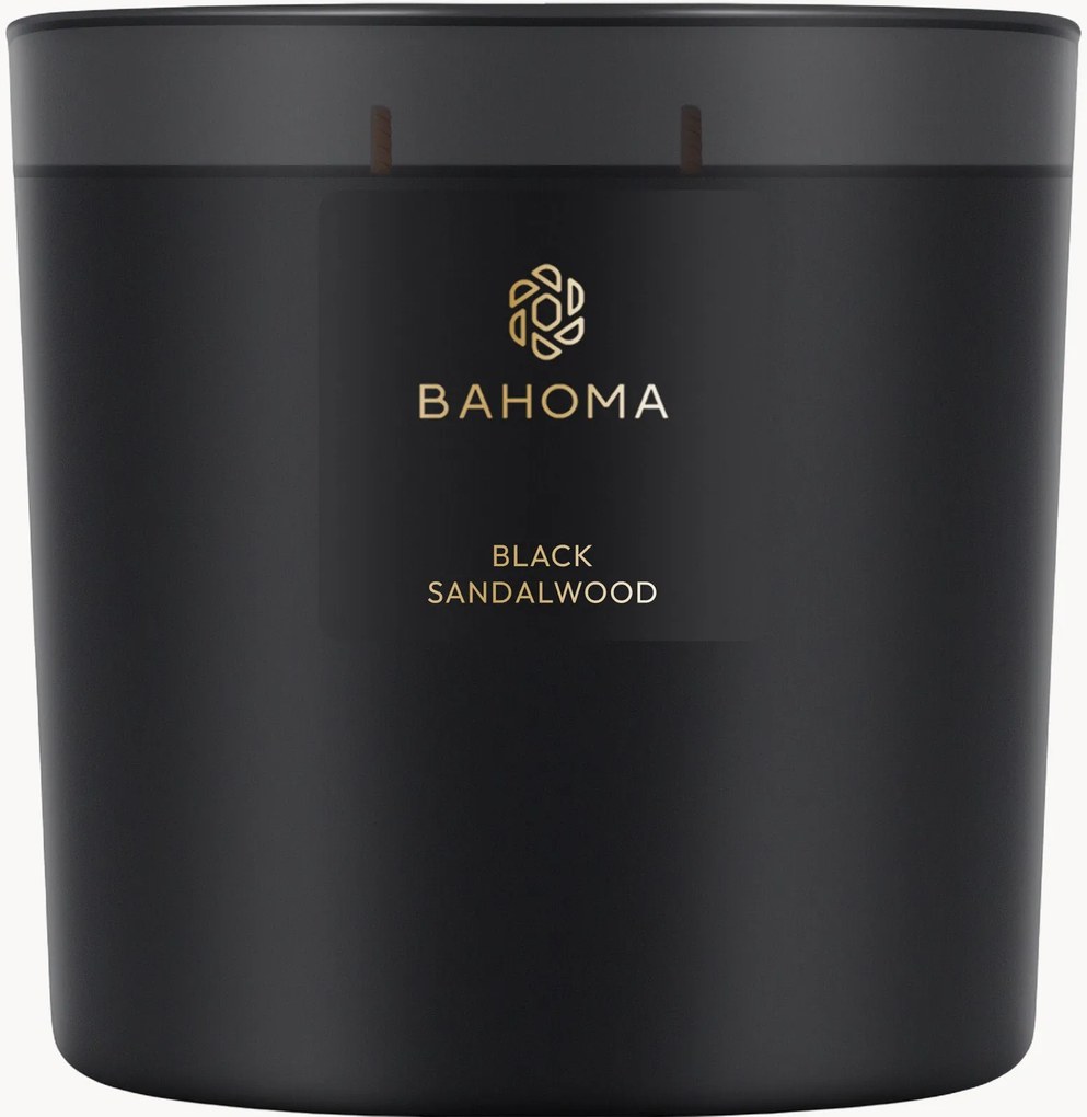 Handgemaakte 3-lonts geurkaars Black Sandalwood (nectarine, narcissus & sandelhout)