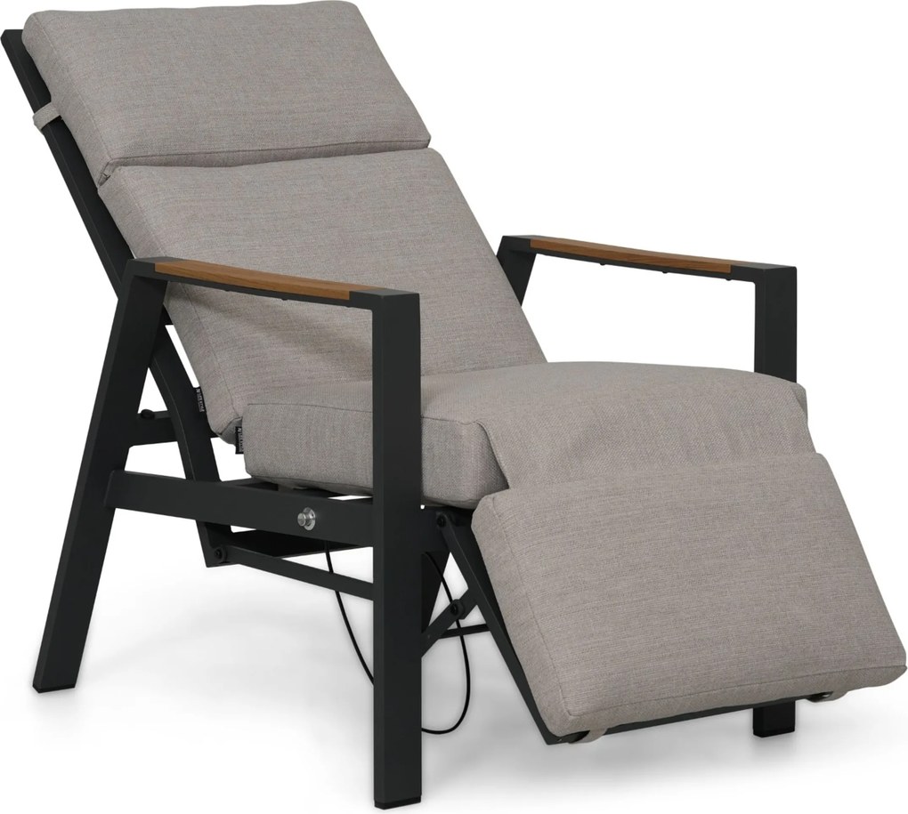 Lifestyle Garden Furniture Camino Relax Stoel Gasveer Verstelbaar Aluminium Grijs