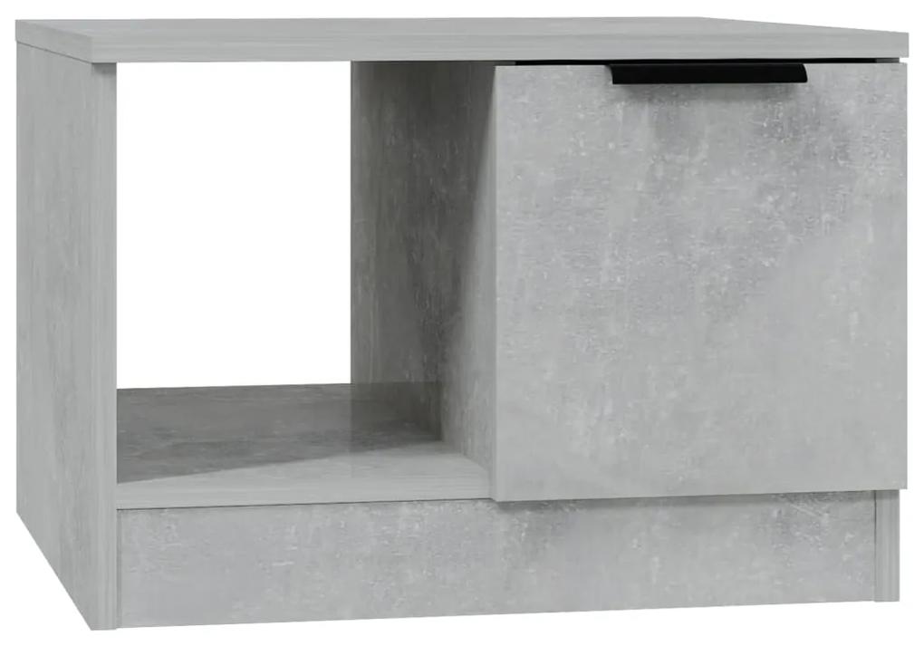 vidaXL Salontafel 50x50x36 cm bewerkt hout betongrijs