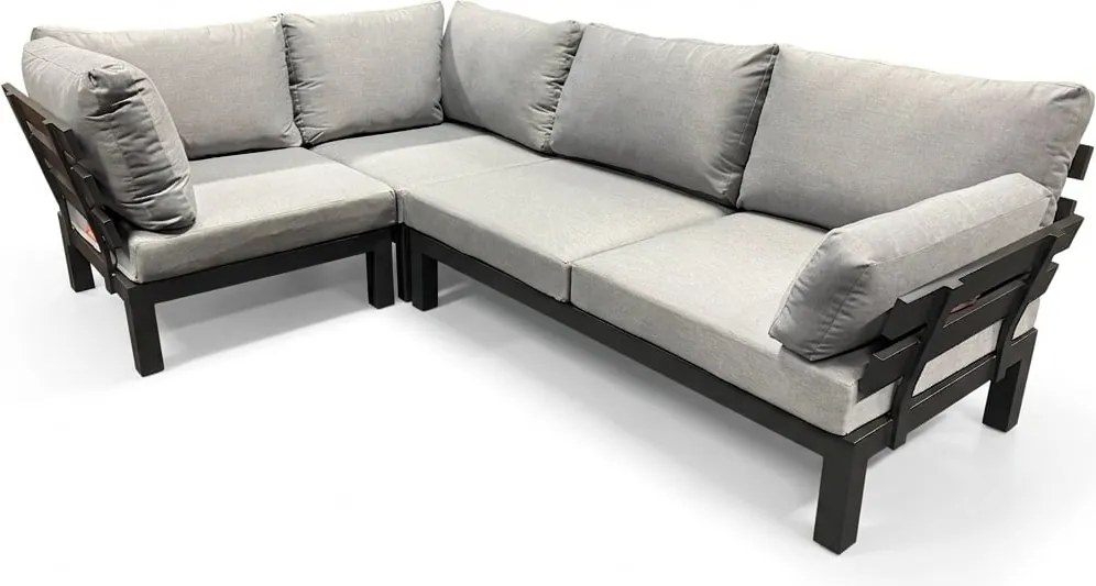 Showroommodel SUNS Vita hoek loungeset 3 delig verstelbaar wased grey / matt royal grey
