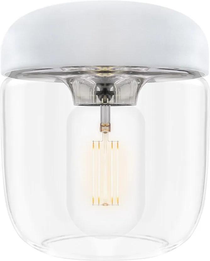 UMAGE Acorn wit - Silicone en glas - Lamp- Glas - Kunststof - Hanglamp - Modern - Design