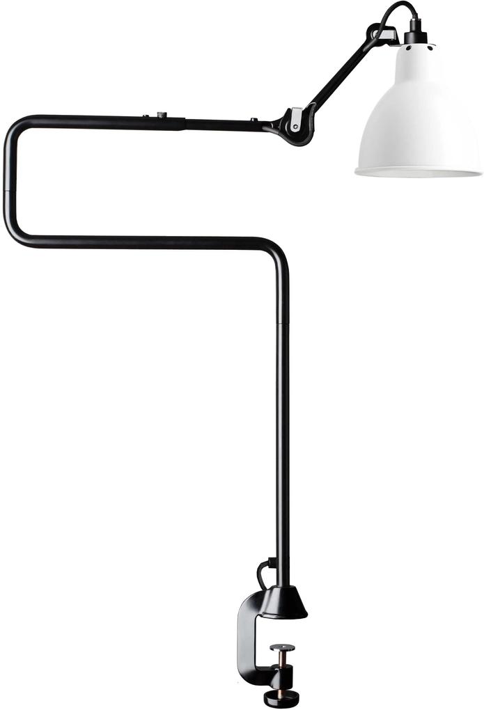 DCW éditions Lampe Gras N211 bureaulamp met tafelklem wit